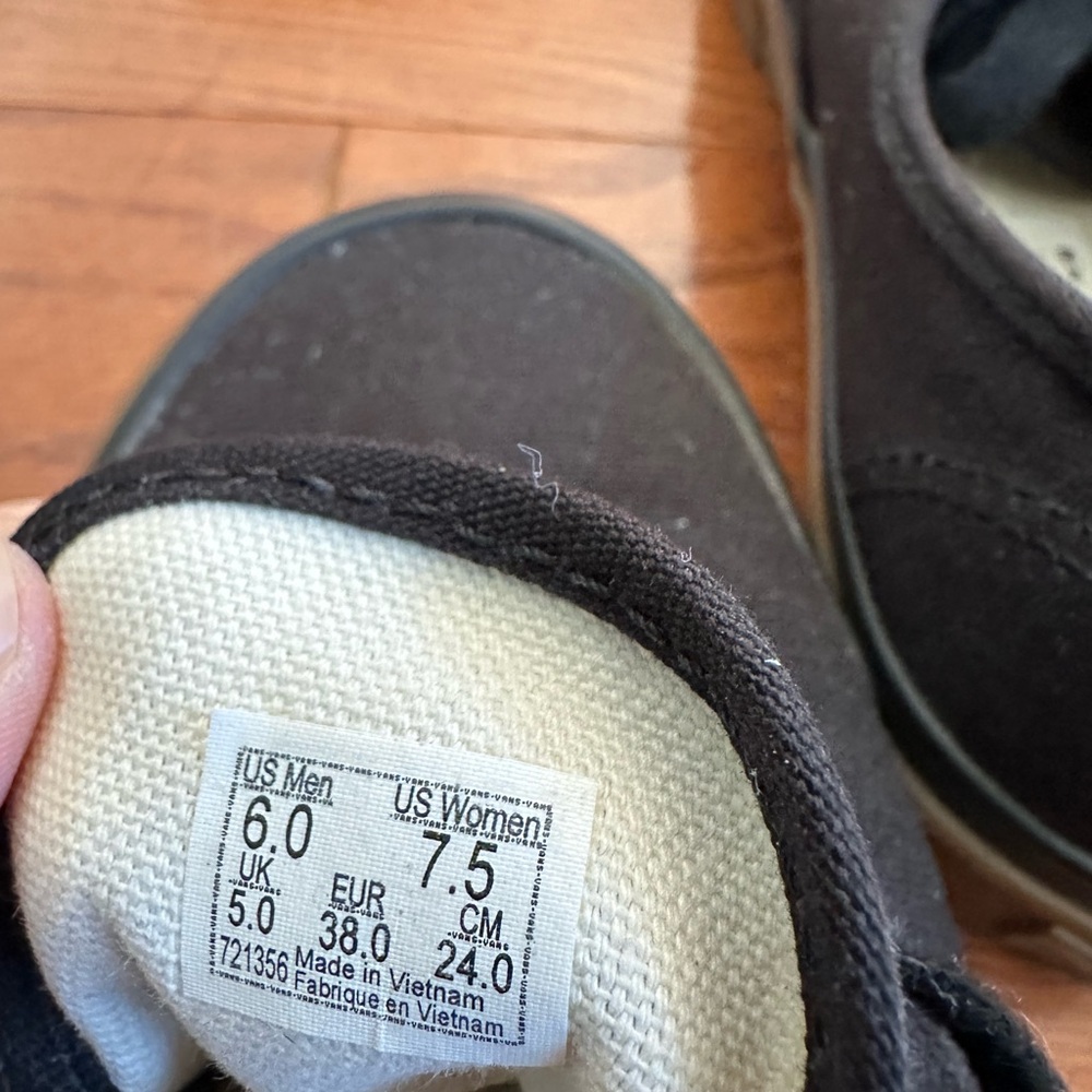 Vans Black Canvas Sneakers